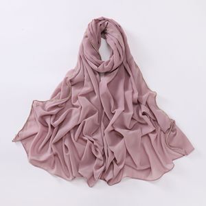 Spille sotto Soie Medine tacchino da strato quadrato malese veli stampati Chiffon Georgette ricamo festa Maxi foulard - Product Image 6