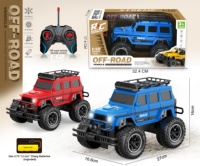 Camion RC tout-terrain à l'échelle 1:12 avec phares LED, câble USB, télécommande pour enfants de 3 ans et plus, utilisation intérieure/extérieure