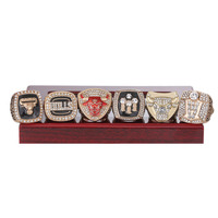 6PCS nba championnat anneau ensemble Europe et Amérique populaire mémorial nostalgique classique anneau personnalisé doigt décoration personnalisée