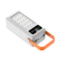 Lampe de camping 21*18650 Batterie à tête plate Banque de charge Manchon de soudage gratuit 22.5W Kit d'alimentation mobile à charge rapide