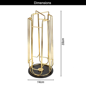 Support pour capsules de café en gros Factyory, compatible <span class=keywords><strong>Tassimo</strong></span>, Nespresso, Dolce Gusto, chromé, 24 emplacements - Product Image 2