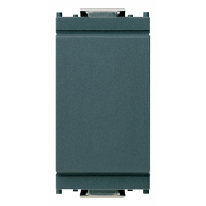 Cubierta de orificio frontal gris lisa de 5 pulgadas de largo y 2 pulgadas de altura para conducto - Product Image 1