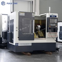 Torno CNC FCK40 de Bancada Inclinada Horizontal FULU, Alta Estabilidad, Rendimiento Confiable, Automatización de Precisión, Control CNC GSK