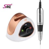Perceuse à ongles SML 2025 M15 haute vitesse 45000 tr/min 68W, polisseuse à ongles avec certification CE et ROHS pour salon et domicile