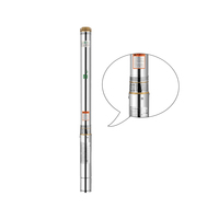 Pompe à eau Submersible manuelle, deep well, pompe à eau, 1 pouce, modèles 3.5SD1 12-0.55