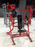 Équipement de gymnastique commercial plaque de fitness chargée presse de poitrine assise Machine de banc réglable