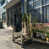 Réservoir de stockage en acier inoxydable de 1000 L à couvercle semi-ouvert, chauffage sous pression, roues pour le stockage de produits chimiques, parfumés et cosmétiques
