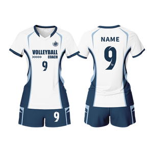 Seragam Jersey Olahraga Voli Custom Sublimasi, Cepat Kering, Bernapas, Unisex, 100% Polyester - Product Image 2
