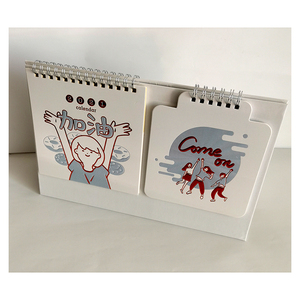 Libro de escritura con impresión personalizada Año Nuevo 2024 Calendario de impresión de diario de escritorio con su diseño - Product Image 2