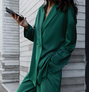 Runwaylover 1081真丝2022女士v领西装外套和修身西装外套 - Product Image 6