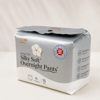 Culotte menstruelle jetable confortable en coton, avec couche extérieure aspect tissu, respirante et super absorbante pour femme