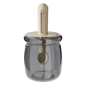 Spice Jar Set Glass Airtight With Spoon Solid Seasonings Storage Container Kitchen Condiment Holder - Product Image 5