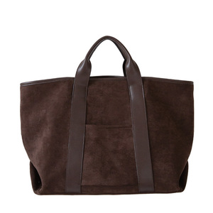 Borsa a Mano Doppia Rou Rou <span class=keywords><strong>Chen</strong></span> Whiterm <span class=keywords><strong>in</strong></span> Stile Coreano, Autunno Inverno, Retrò <span class=keywords><strong>in</strong></span> Pelle Scamosciata, Grande Capacità, Aperta, <span class=keywords><strong>in</strong></span> Poliestere, Semplice e alla Moda - Product Image 4