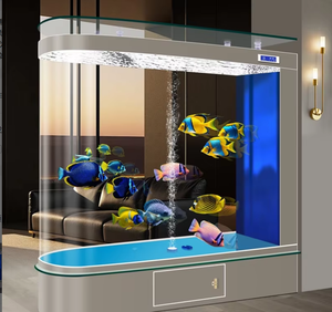 Nouvel <span class=keywords><strong>Aquarium</strong></span> de Luxe 2026 avec Écran de Séparation <span class=keywords><strong>en</strong></span> Verre Ultra Blanc, Filtre Flottant <span class=keywords><strong>en</strong></span> Verre, 600L, pour Extérieur et Bureau - Product Image 5