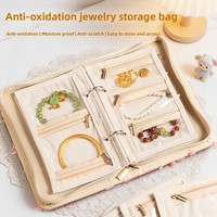 Scatola Regalo per Gioielli Personalizzata, Borsa Portaoggetti in Tessuto Denim, Scatola per Gioielli Personalizzata Stile Libro, Scatola da Viaggio per Conservare Gioielli