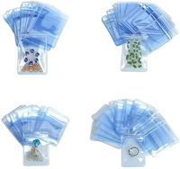 Mini Bikini transparent givré à la mode 2022 Offre Spéciale avec Logo personnalisé, collier, fermeture éclair, sac en Pvc transparent
