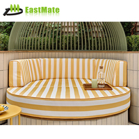 Ensemble de meubles de salon d'hôtel d'extérieur de luxe moderne canapé de jardin canapé avec chaise de bureau en bois courbé chaises en bois pour le jardin et le bureau