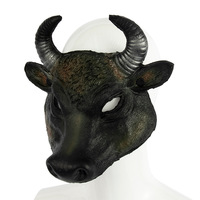 Masque de tête de buffle réaliste en mousse PU 3D pour Halloween, Pâques, carnaval, fête
