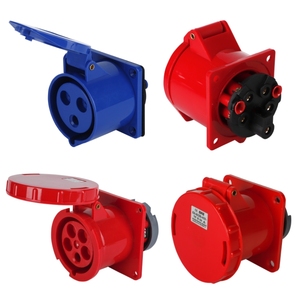 Sfe không thấm nước IP44 16A 32A 63A 125A 6h 2P + E <span class=keywords><strong>3pin</strong></span>/4pin/5pin nam nữ một pha ba pha công nghiệp cắm & ổ cắm - Product Image 2