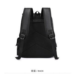 IDS – <span class=keywords><strong>sac</strong></span> à <span class=keywords><strong>dos</strong></span> en <span class=keywords><strong>cuir</strong></span> PU souple de grande capacité pour hommes et femmes, cartable de loisirs, <span class=keywords><strong>sac</strong></span> à <span class=keywords><strong>dos</strong></span> de voyage pour ordinateur - Product Image 4