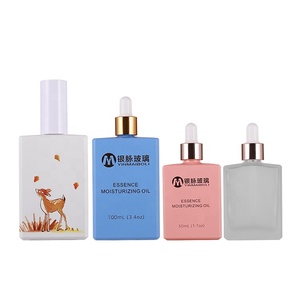 Лидер продаж, черная, розовая, золотая, Белая Квадратная бутылка Morandi, стеклянная бутылка 30 мл с белым, блестящим золотым флаконом-капельницей - Product Image 6