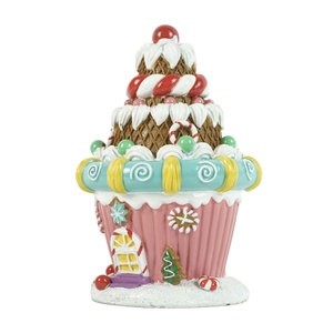 Trong nhà polyresin Gingerbread Ice Cream trang trí nội thất giáng sinh bảng kẹo trang trí nội thất - Product Image 3