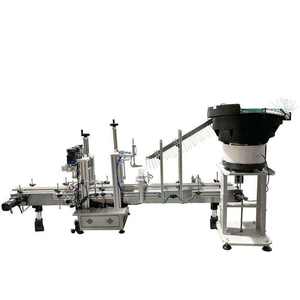 Machine de capsulage automatique linéaire industrielle avec trieuse vibratoire intelligente pour le serrage des bouchons de petites fioles et de bouteilles cosmétiques et alimentaires - Product Image 5