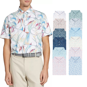Polos de golf unisexes de luxe de haute qualité, 100 % polyester, respirants, avec logo personnalisé imprimé, OEM été - Product Image 1
