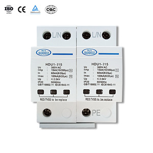 Handelle HDU1-I15 T1 10/350 1P 2P 3P 4P 15kA AC bảo vệ Tăng ánh sáng <span class=keywords><strong>arrester</strong></span> 385V CE chứng nhận - Product Image 1