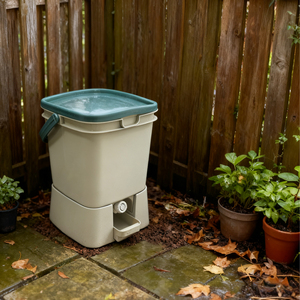Poubelle de <span class=keywords><strong>cuisine</strong></span> biodégradable 18L <span class=keywords><strong>Bokashi</strong></span>, bac à <span class=keywords><strong>compost</strong></span> en plastique avec couvercle et passoire, recyclage ménager, couvercle roulant - Product Image 4