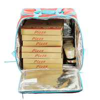 Sac à dos isotherme innovant, fiable, polyvalent et robuste avec séparateurs amovibles pour les commandes de pizzas et de burgers