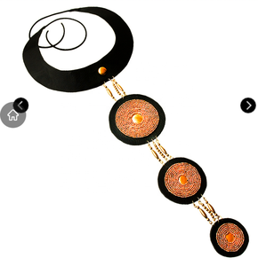 Collier ras du cou en faux cuir brodé tendance au design personnalisé Accessoire de mode de bonne qualité Design tendance américain - Product Image 4