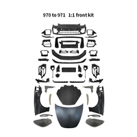 Kit Frontal Tegarry 970 Upgrade 971 1:1 (Incluye Capó + Faros Delanteros) para Panamera 970 2009-2016, Material PP, Fácil Instalación