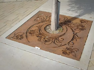 Rejilla Decorativa de Acero Inoxidable con Diseño Art Deco, Corte Láser, Dimensiones Personalizables, Autoportante, Impermeable, para Uso en Exteriores - Product Image 2