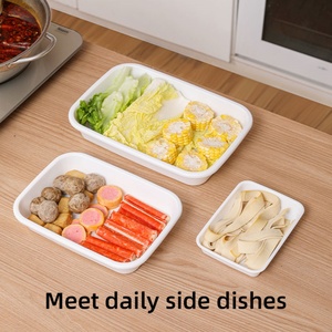 Kitchen Items Food Storage Outdoor <b>Small</b> Fruit Dish <b>Tray</b> Leakproof Detachable Portable Plastic Dish <b>Tray</b> with Transparent - Product Image 4