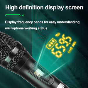 Micrófono Inalámbrico UHF Profesional OEM UK3 de Mano, Patrón Polar Cardioide, Construcción Metálica, para Conferencias, Escenarios y Karaoke - Product Image 5