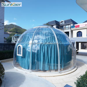 Dôme de <span class=keywords><strong>spa</strong></span> <span class=keywords><strong>gonflable</strong></span> Sunkaer, qualité assurée, en aluminium, rétractable, pour jacuzzi, <span class=keywords><strong>maison</strong></span> de soleil, tente à bulles DIY - Product Image 4