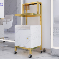 Chariot de beauté en bois moderne de haute qualité, chariot de salon, meubles en solde pour le salon, la salle de bain, l'hôtel