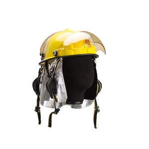 CE 인증 미국식 반면형 소방관 헬멧 바이저 포함 내열성 난연성 - Product Image 6