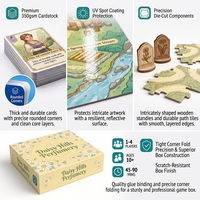 Carte à jouer Fashion Tech Pack avec insert de plan, conforme à la réglementation 65, format compact, design distinctif pour la production de vêtements, étui rigide