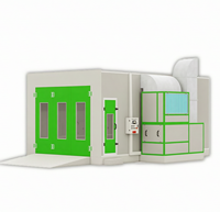 Cabine de peinture automobile avec design à tirage croisé à haut débit d'air (CFM), idéale pour les petites garages et les fourgons de service mobiles pour mécaniciens