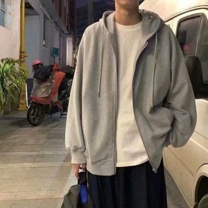 Autumn Winter Zipper <strong>Hoodie</strong> for Men Good Price Cheap Thick Velvet Coat Embossed Print Hooded Collar XL Size Trendy Top <strong>Couples</strong> - Product Image 6