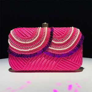 Tas Kristal Desainer Buatan Tangan untuk Pesta, Tas Rias Berkilau dengan Tali Logam Berlian untuk Dompet, Tas Clutch Bertabur Batu Rhinestone - Product Image 2