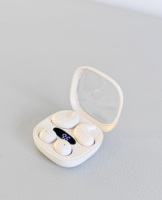 Ensemble de deux écouteurs sans fil intra-auriculaires TWS à appairage automatique, contrôle tactile V6.0, connexion stable, miroir de maquillage