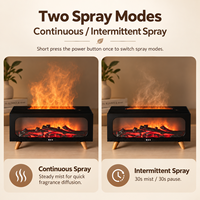 Diffuseur d'huiles essentielles à flamme volcanique 7 couleurs, lumière nocturne, charge USB, 150 ml, diffuseur de parfum, humidificateur à effet feu
