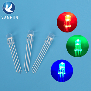 Vanfun thương hiệu 5mm RGB <span class=keywords><strong>LED</strong></span> Diode Nhiều màu ánh sáng phát ra 4-pin phổ biến cathode 1W Max điện nhà Máy Giá lỗ trường hợp bao bì - Product Image 2