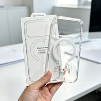 Coque de téléphone transparente JOYPORODO C012 pour iPhone 13 14 15 16 17 18 Pro Max, coque magnétique transparente pour Samsung Mobile Cover
