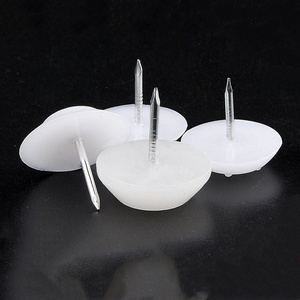 GQK Patins de protection modernes et simples en nylon épais antidérapant blanc pour meubles, coussinets réutilisables en feutre pour pieds de table et chaise, lavables - Product Image 5