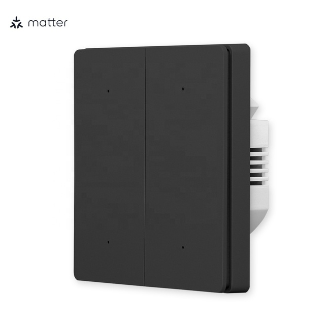 Matter Over WiFi Work with Homekit Siri Smart Home Security Push Button 4 Gang Switch Illuminated