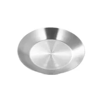 304 roestvrijstalen ondiepe conusvormige metalen schaal, stapelbaar, voor hapjes, augurken, fruit, geschikt voor Koreaans restaurant, café en thuisgebruik.
